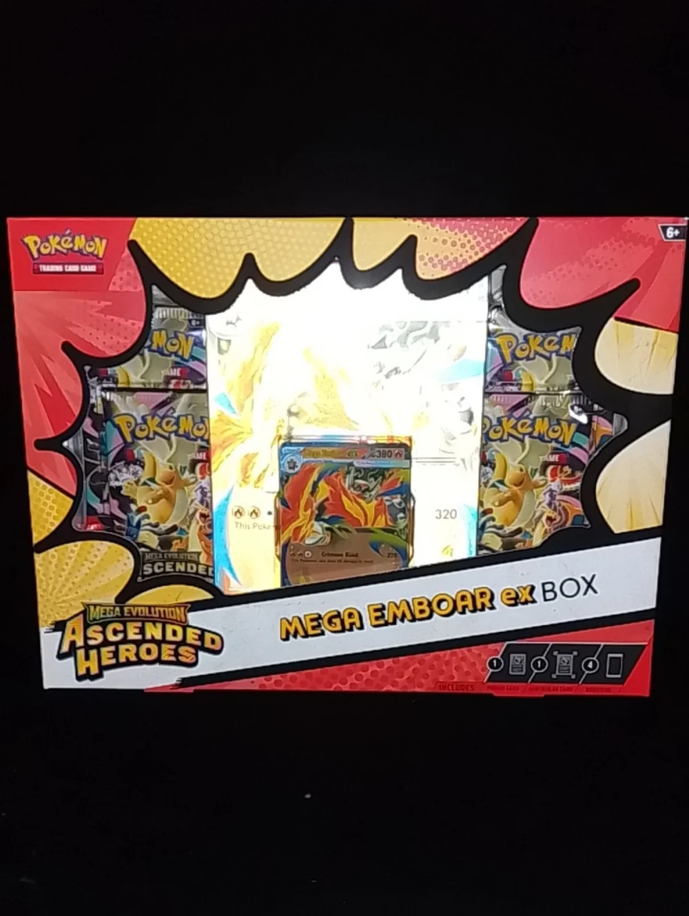Mega Emboar ex Box - Red Collectible Trading Card